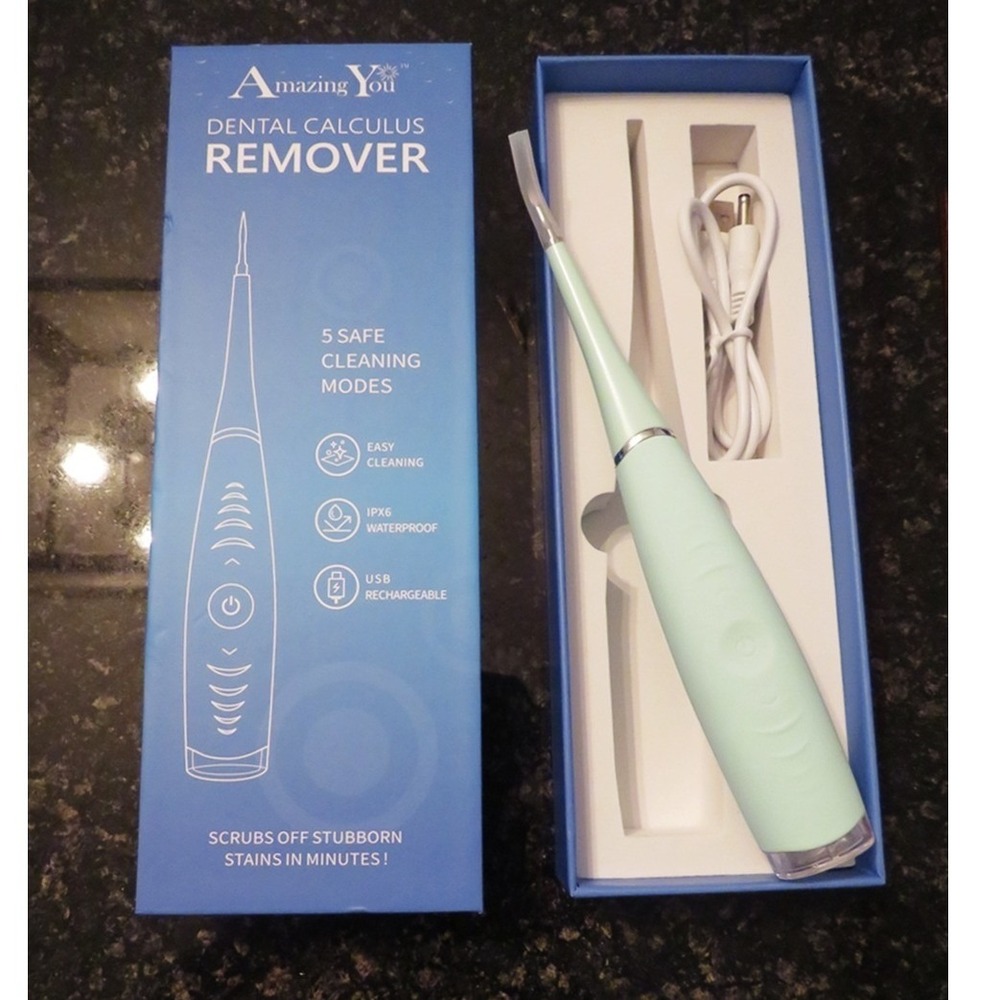 Scrubs Stubborn Stains Dental Calculus Remover 5 Cleaning Modes USB Rechargeable - Picture 3 of 6